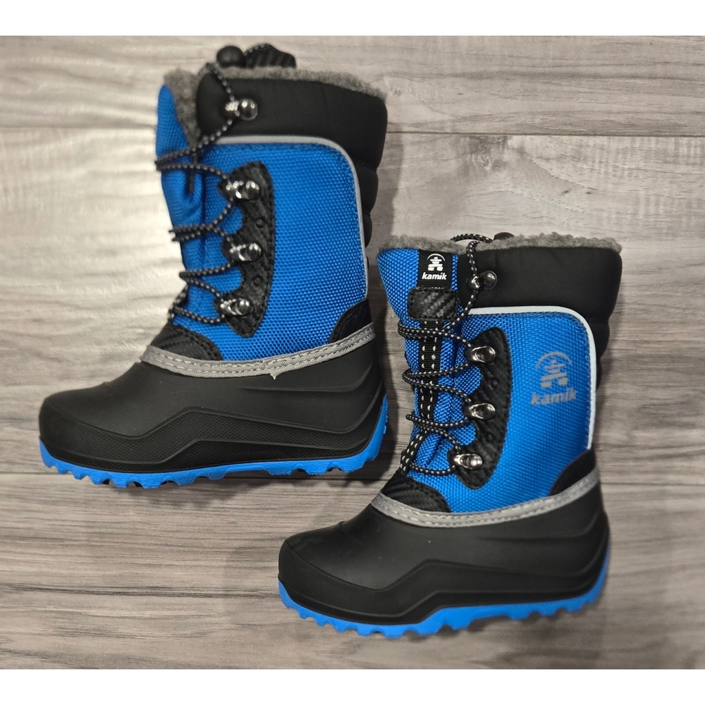 Kamik Blue and Black Winter Boots
